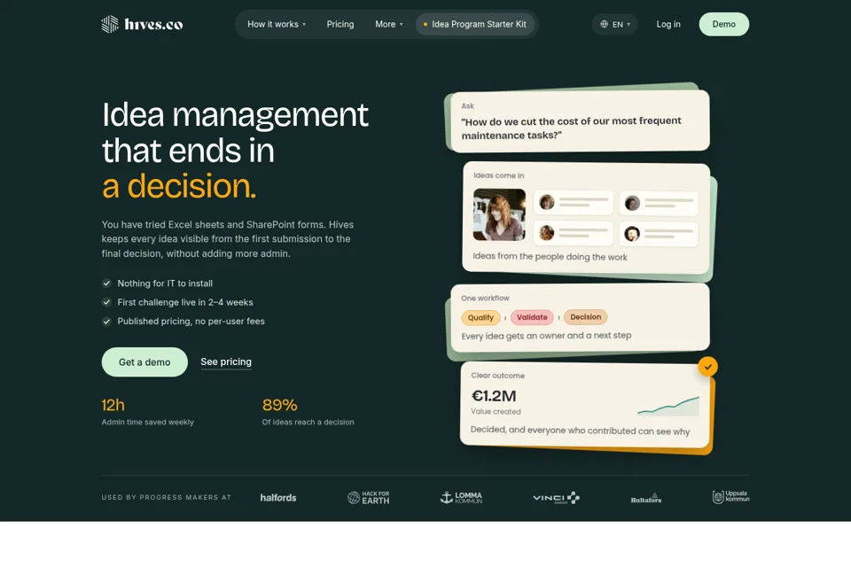 Landing page preview