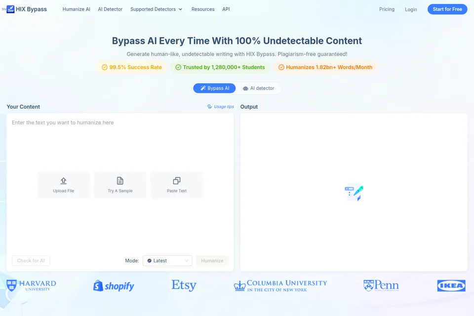 Landing page preview