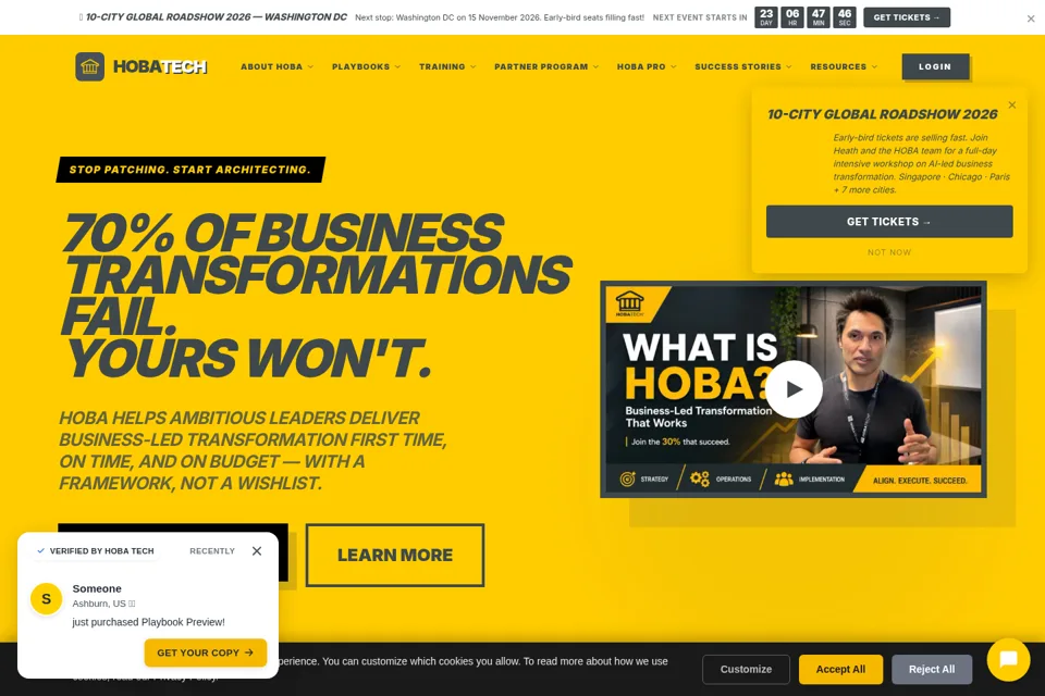Landing page preview