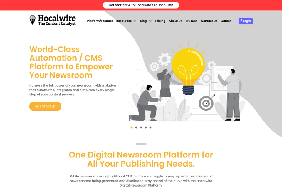Landing page preview
