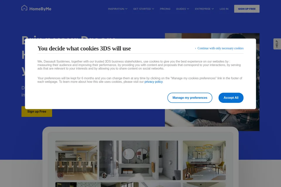 Landing page preview