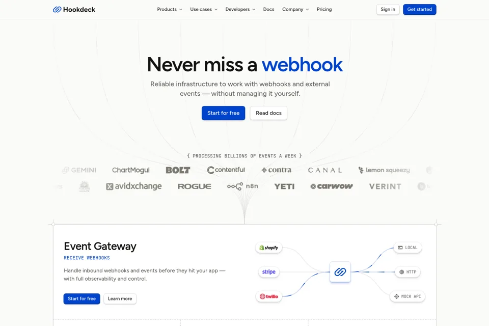 Landing page preview