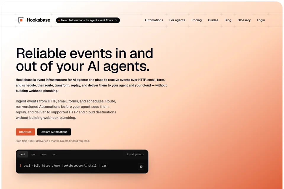 Landing page preview