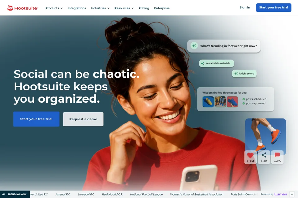 Landing page preview