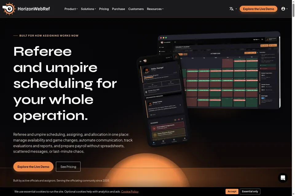 Landing page preview