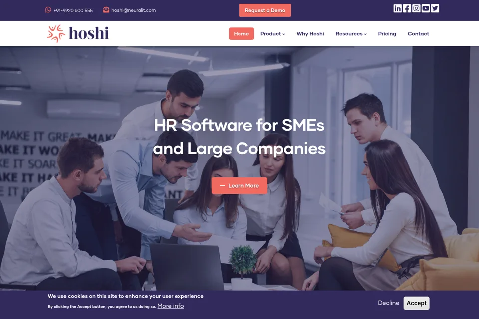 Landing page preview