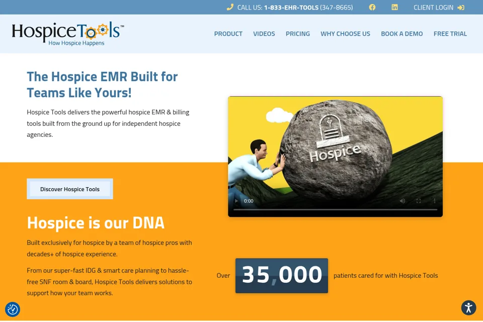 Landing page preview