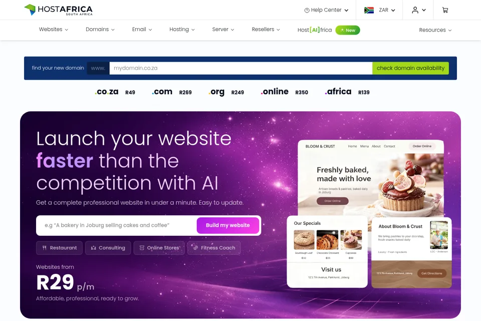 Landing page preview