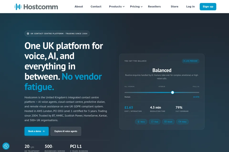 Landing page preview