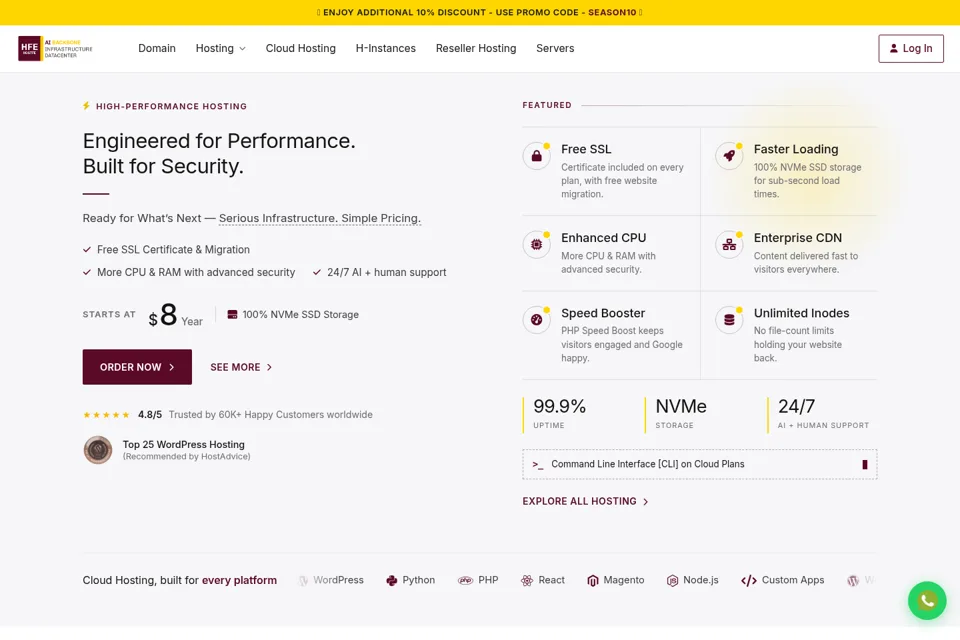 Landing page preview