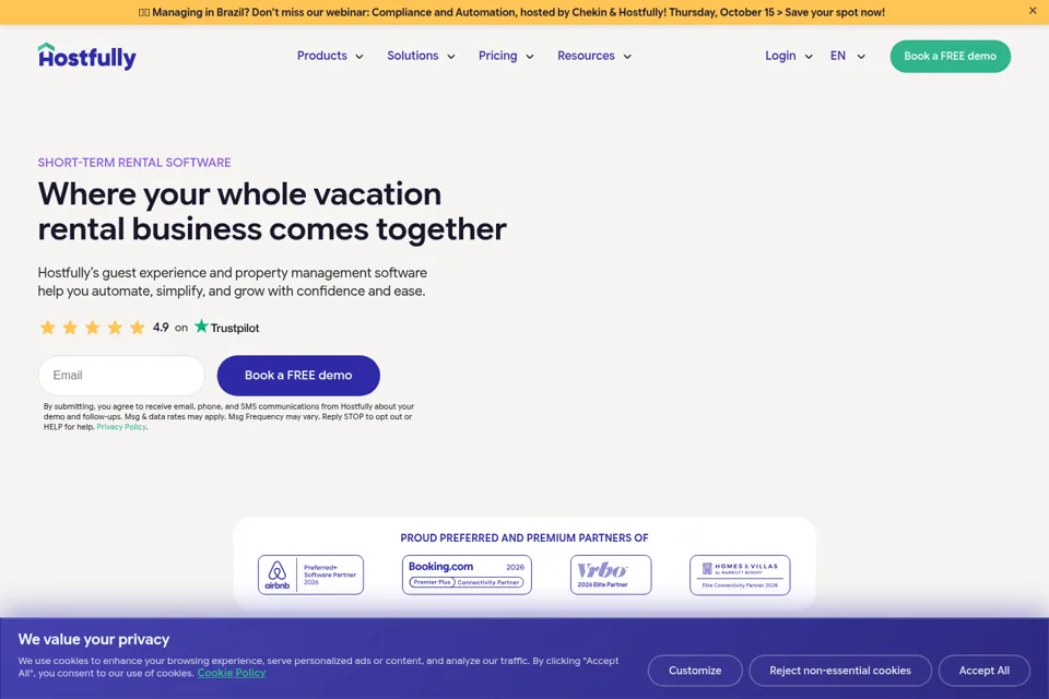 Landing page preview