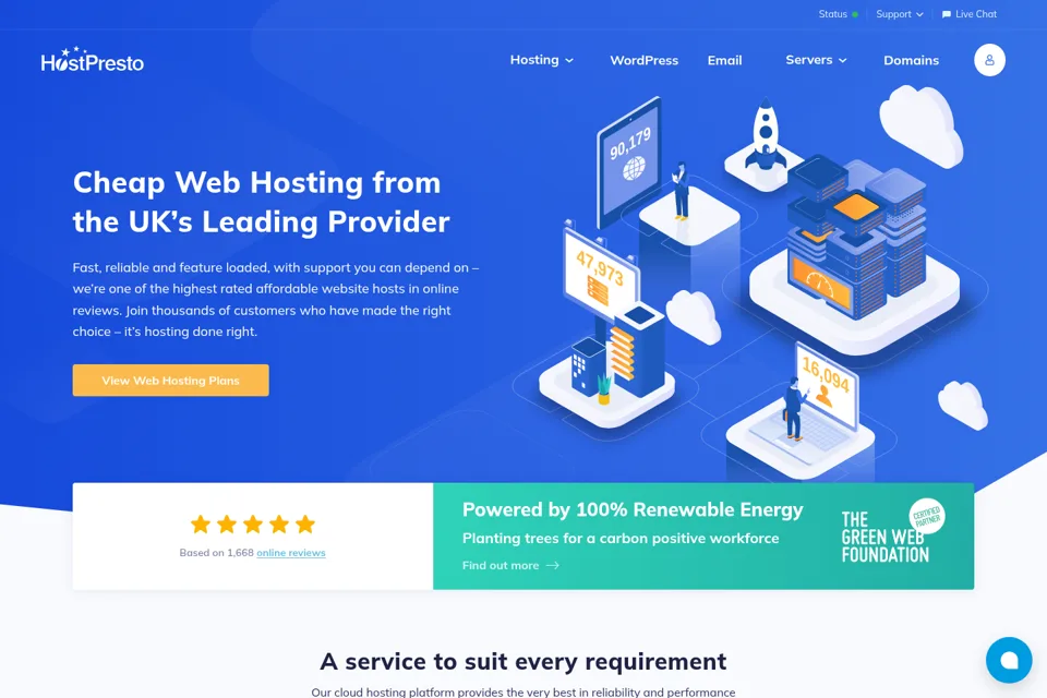 Landing page preview