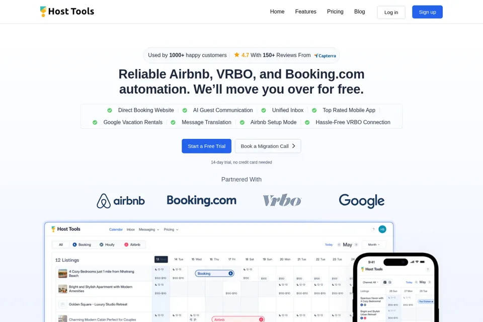 Landing page preview