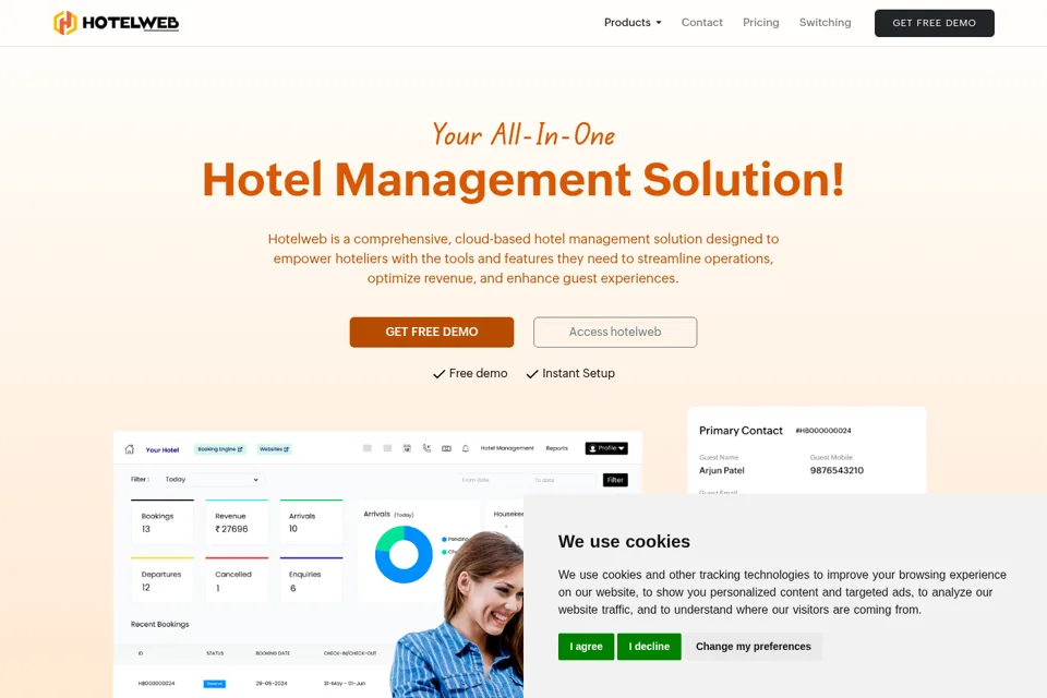 Landing page preview
