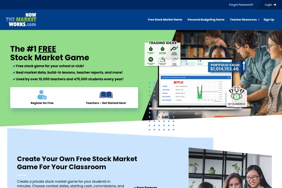 Landing page preview