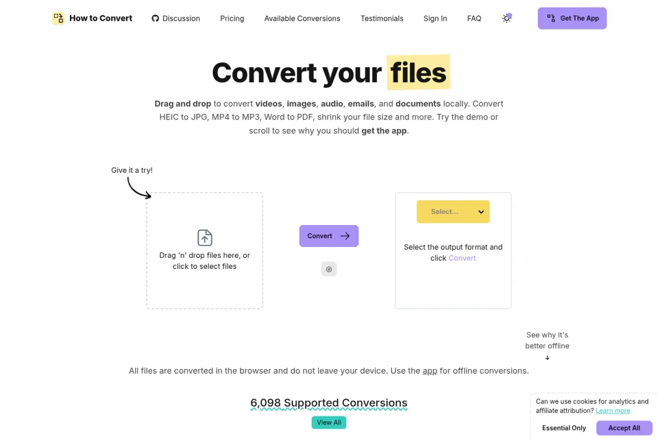 Landing page preview