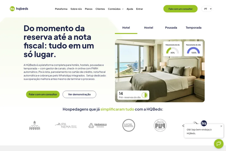 Landing page preview