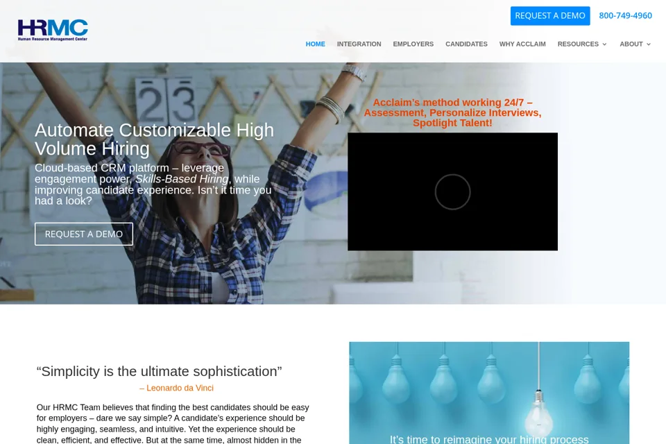 Landing page preview