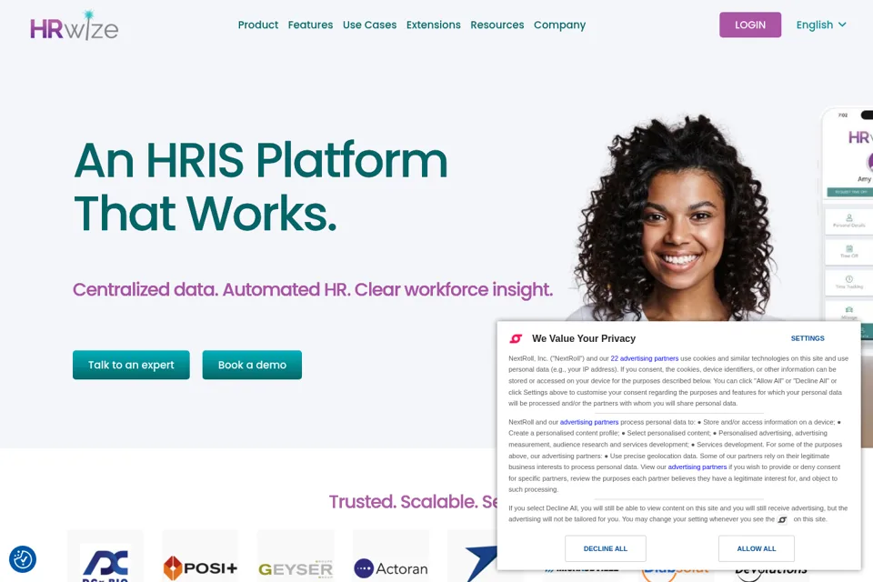 Landing page preview