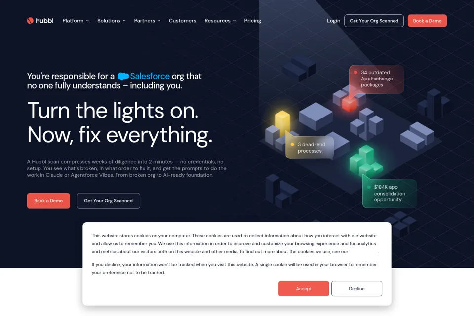 Landing page preview