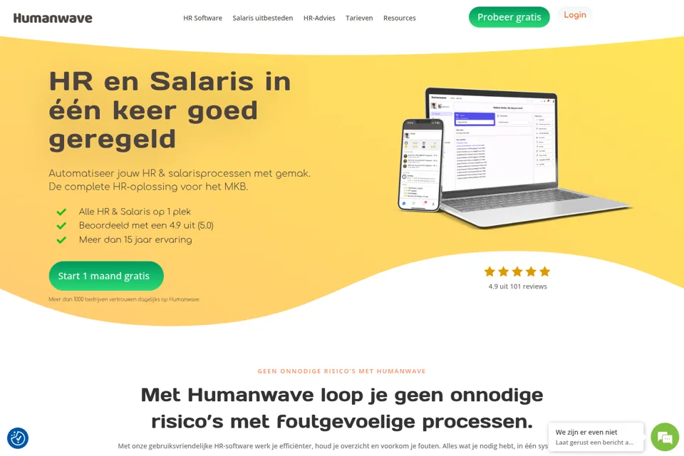 Landing page preview