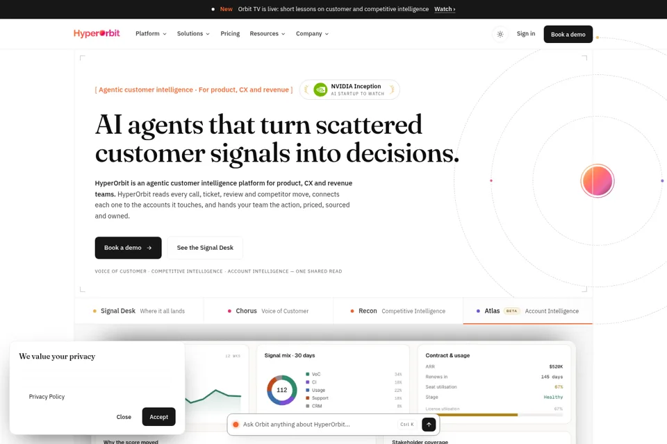 Landing page preview