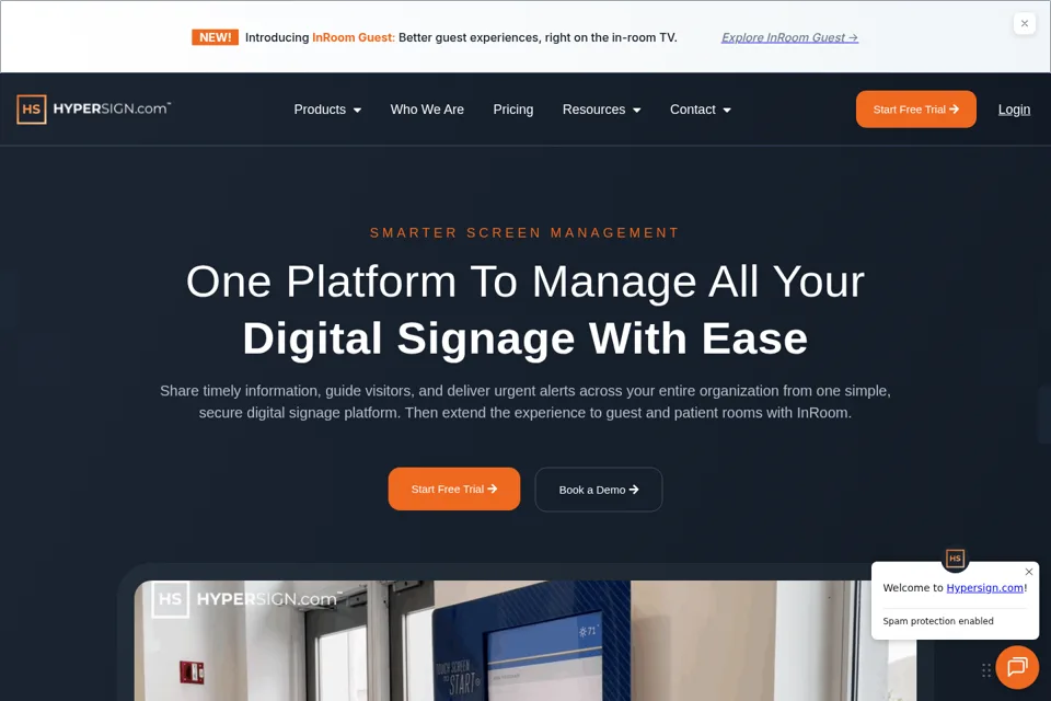 Landing page preview