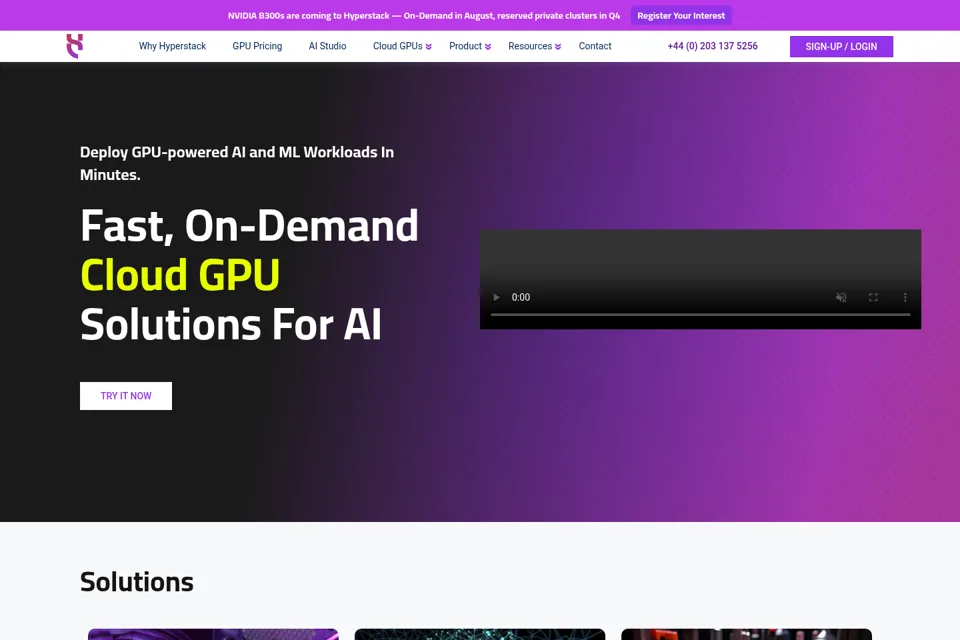 Landing page preview