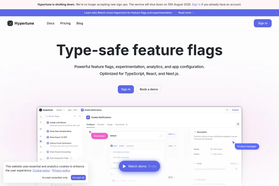 Landing page preview
