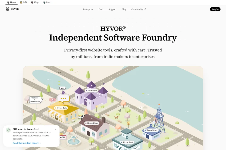 Landing page preview
