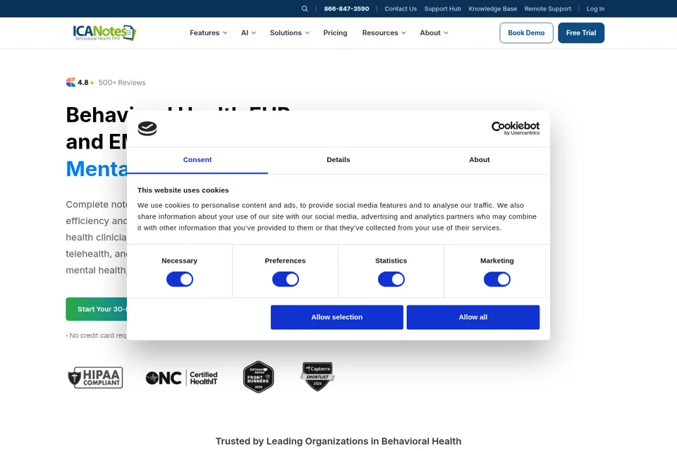 Landing page preview