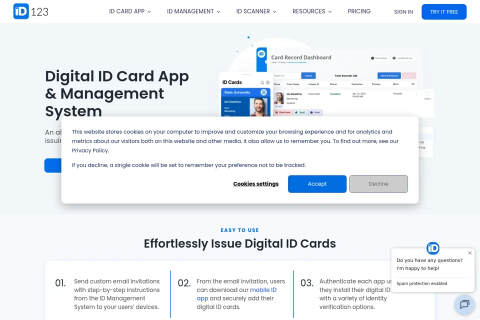 Landing page preview