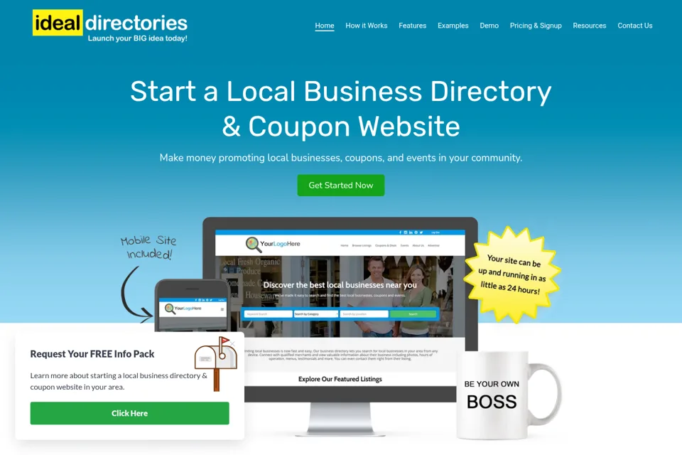 Landing page preview