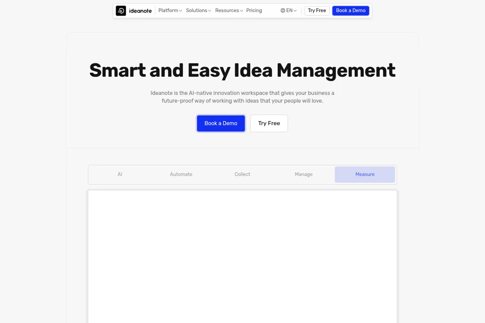 Landing page preview