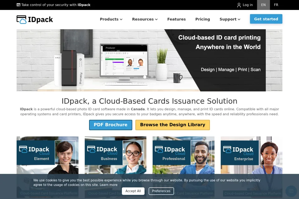 Landing page preview