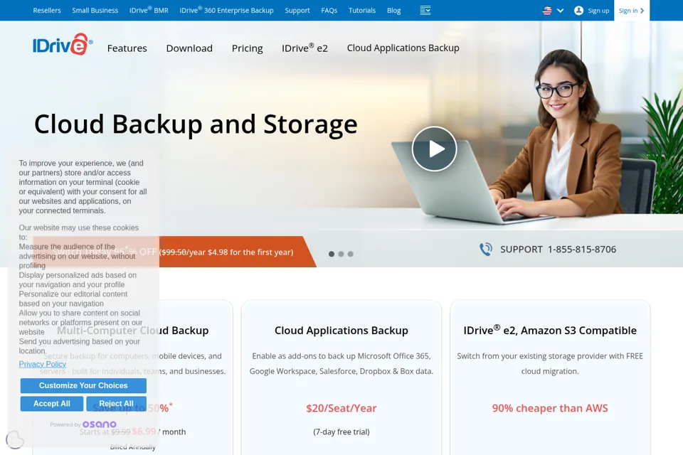 Landing page preview