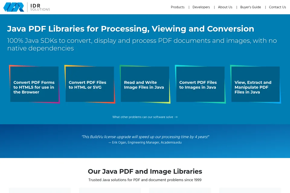 Landing page preview