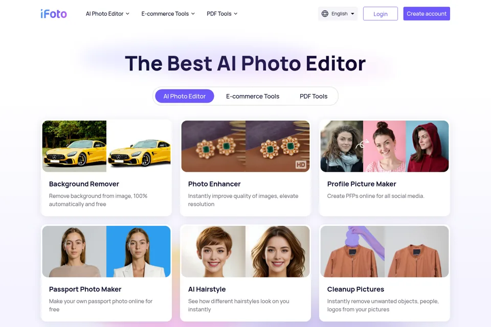 Landing page preview