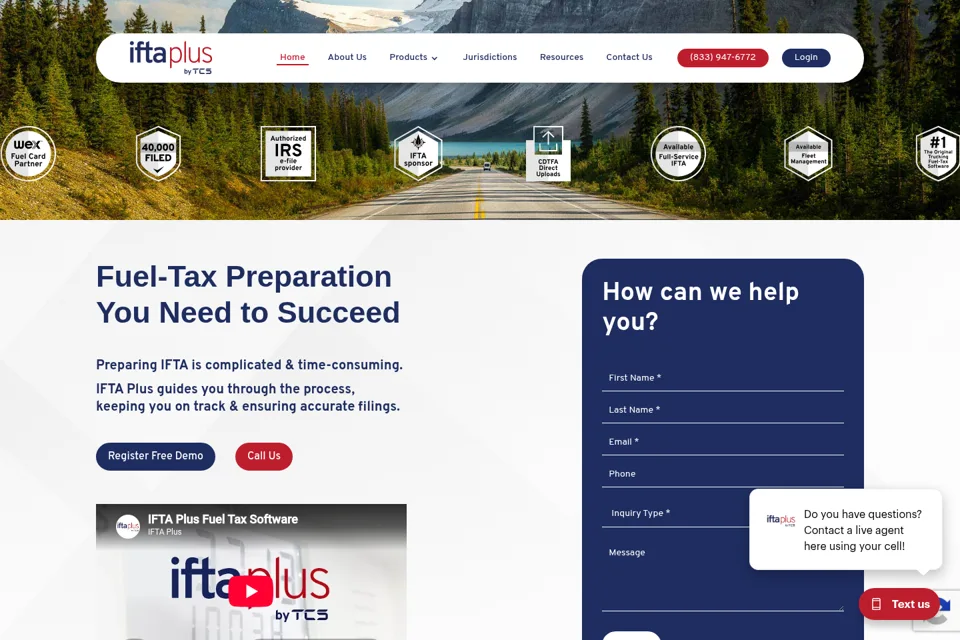 Landing page preview