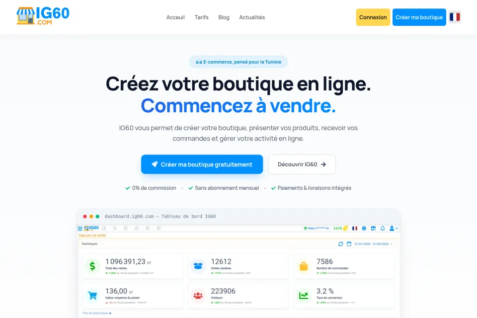 Landing page preview