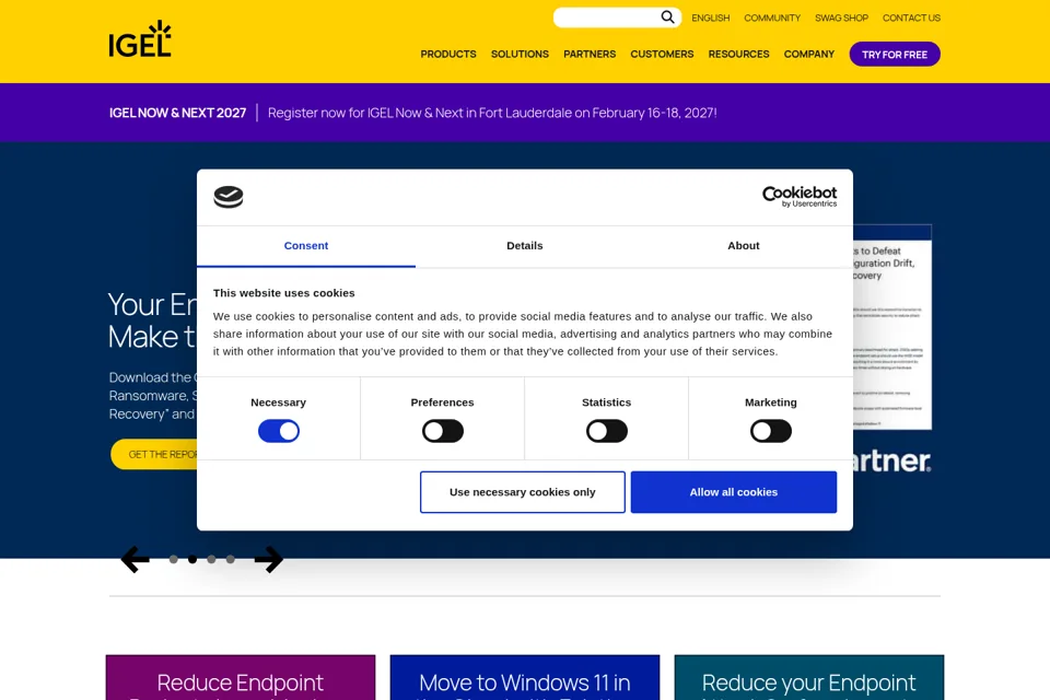 Landing page preview