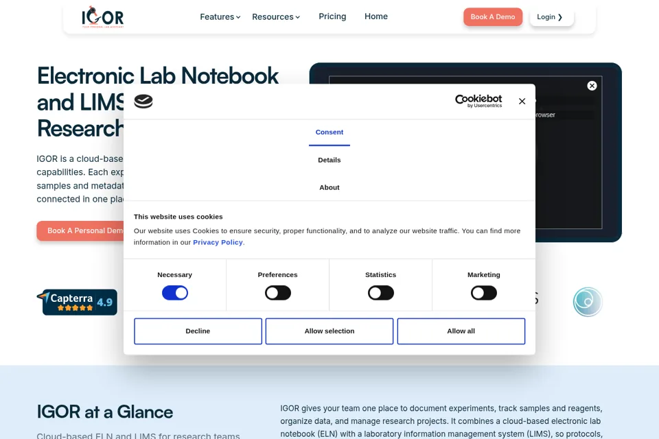 Landing page preview