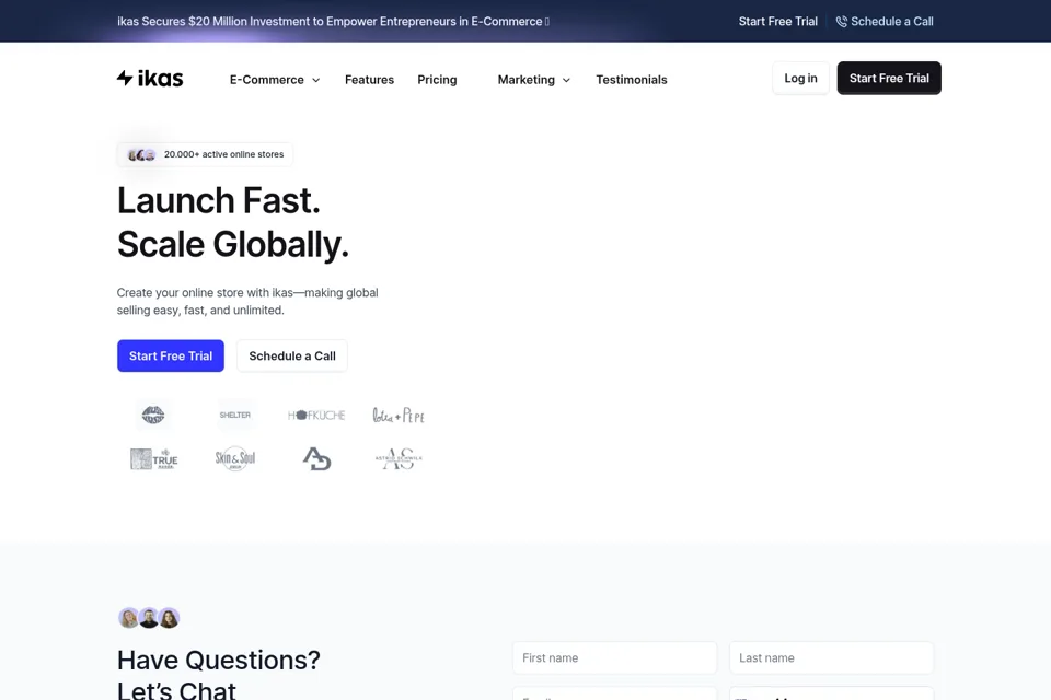 Landing page preview
