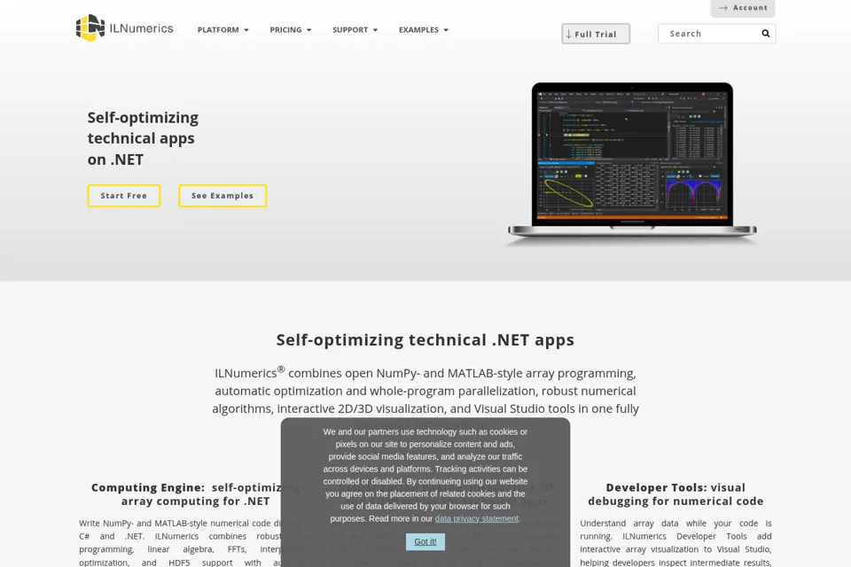 Landing page preview