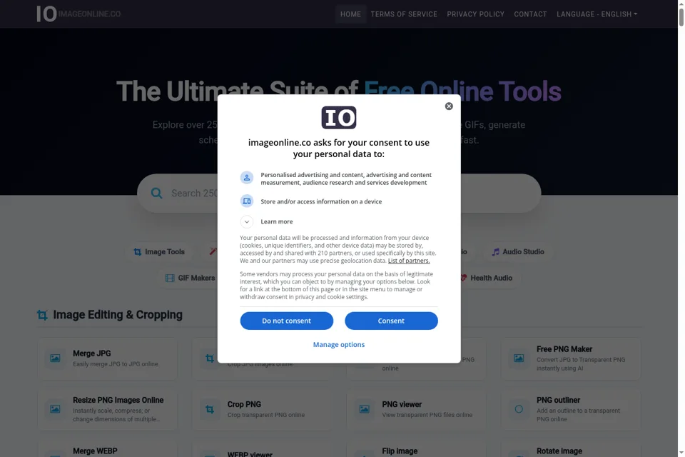 Landing page preview