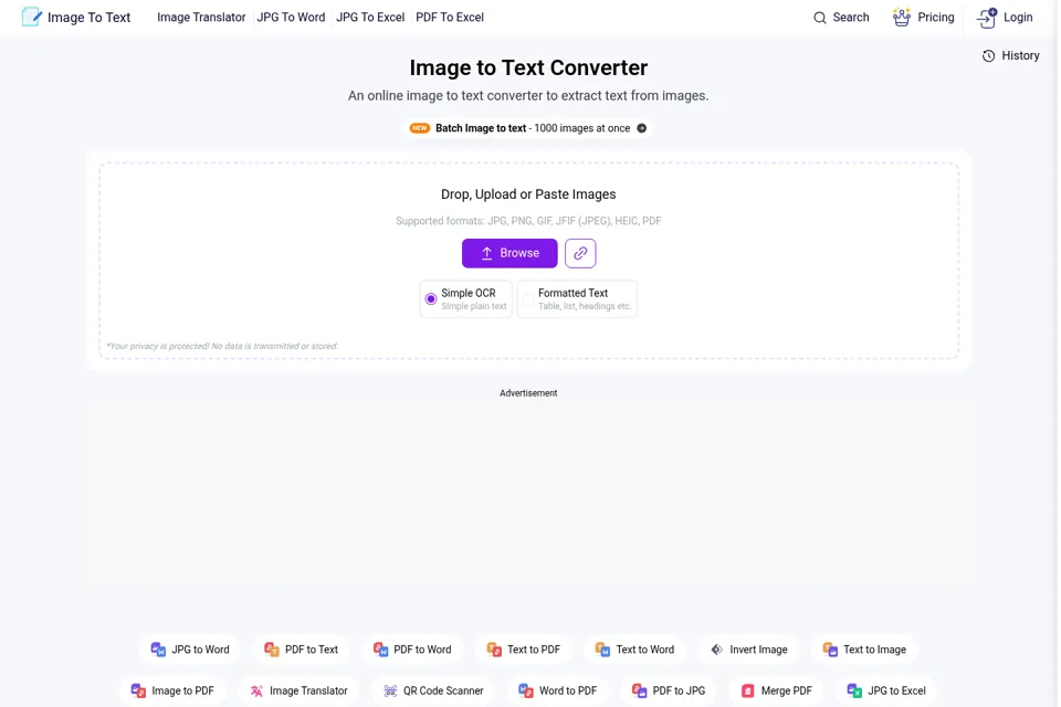 Landing page preview