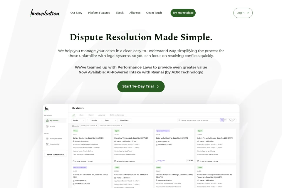 Landing page preview