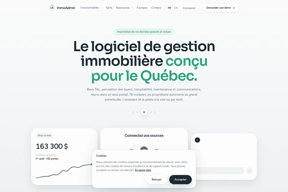 Landing page preview