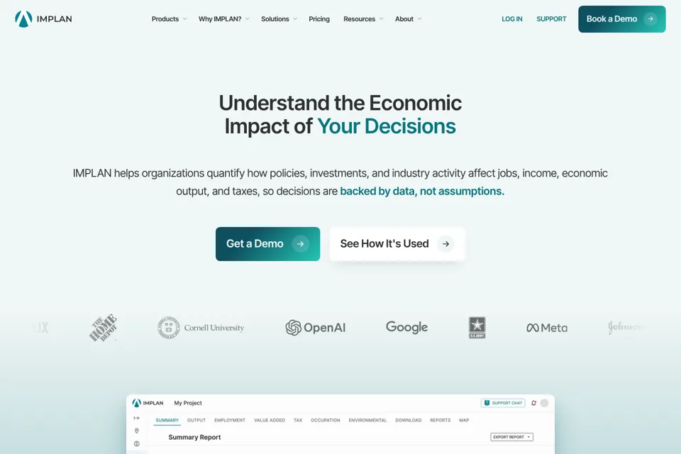 Landing page preview