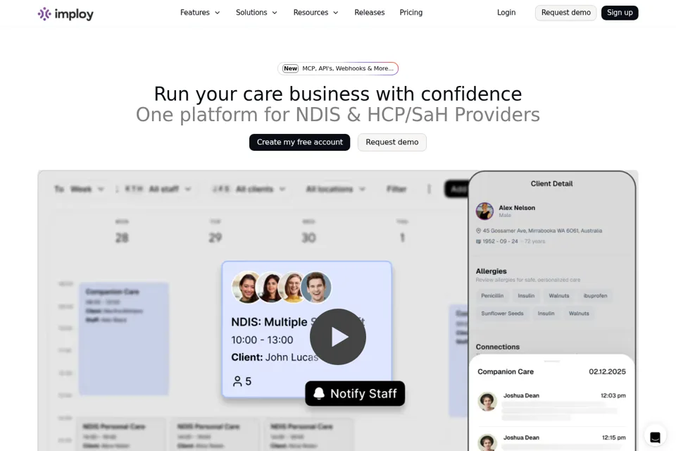 Landing page preview